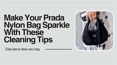 how to clean white prada bag|How to clean your prada nylon bag feat. COLLONIL Clean and .